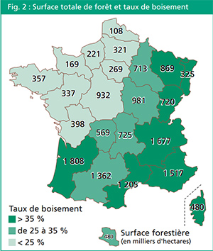 Nombre d'arbres plantés en France