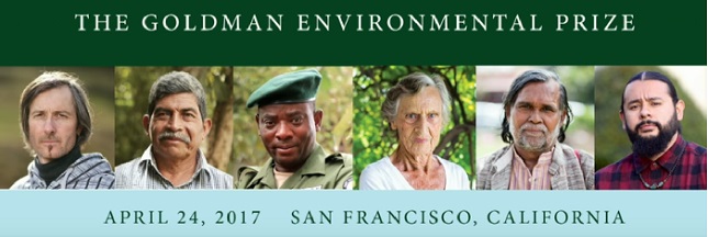 Prix Goldman 2017 : découvrez les 6 Héros de l’Environnement