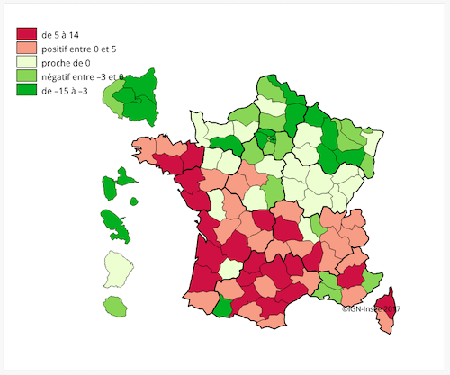 carte des déménagements en France