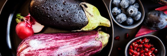 fruit et légume violet