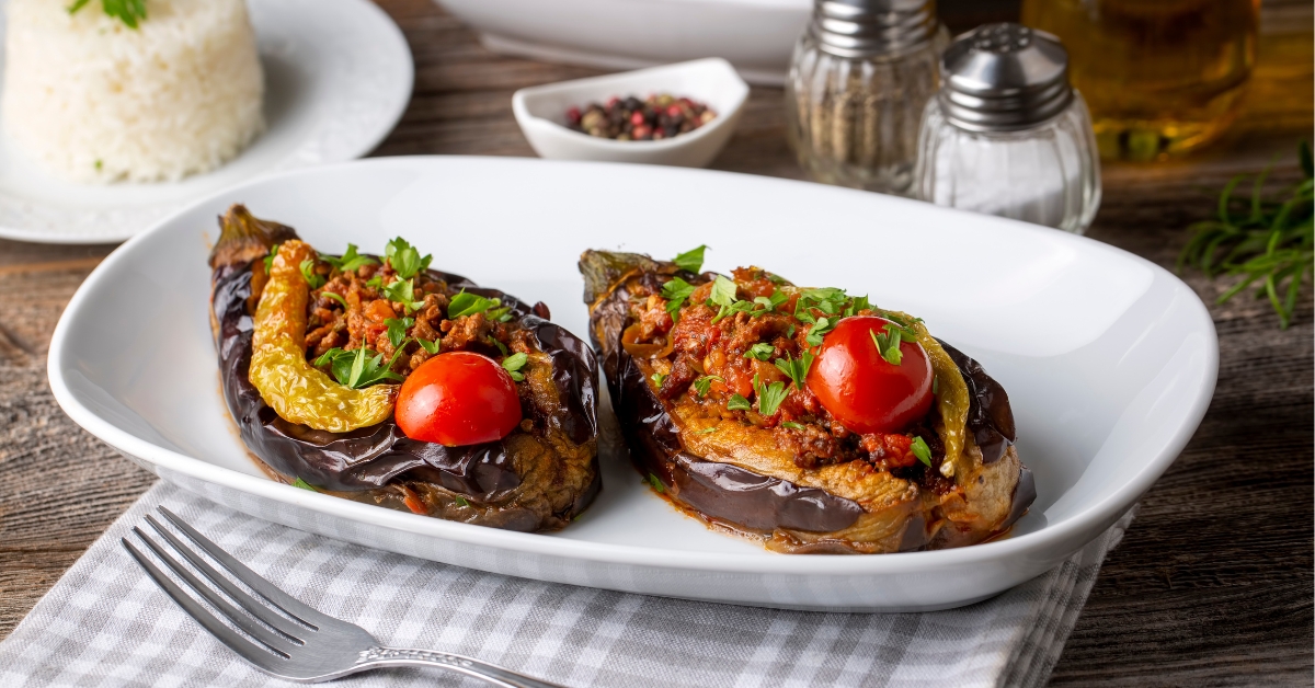 Recette : les aubergines farcies de la mer