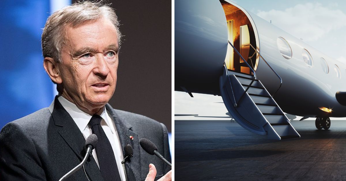 Combien de tonnes de CO2 en un mois ? Le jet privé de Bernard Arnault,  patron de LVMH, traqué par un compte Instagram - La Libre