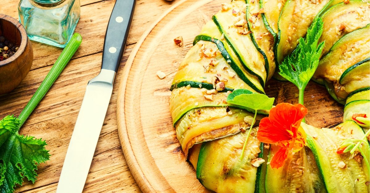 La terrine de courgette colorée aux légumes d’été