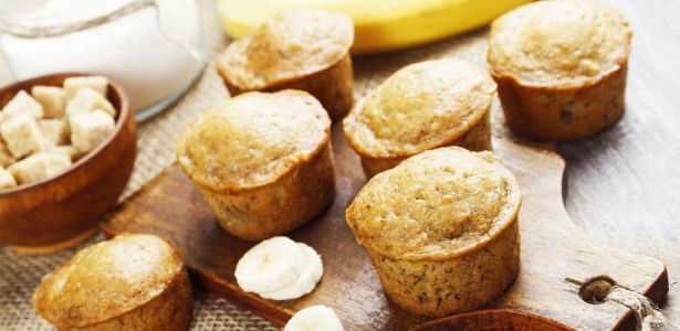 Muffins à la banane sans beurre et sans sucre blanc