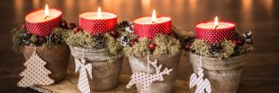 5 idées créatives pour décorer avec des petites bougies à Noël